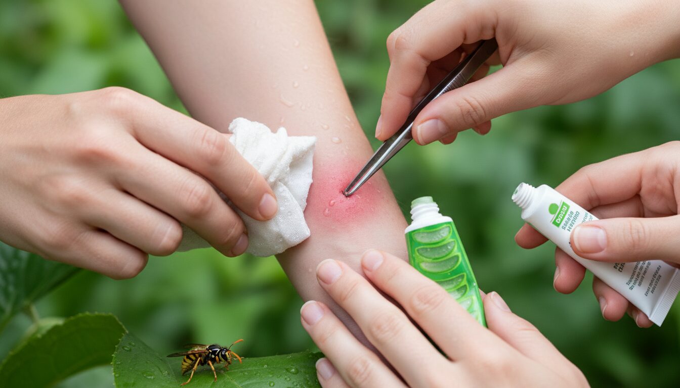 discover the essential steps to take to respond effectively to wasp stings and quickly relieve pain.