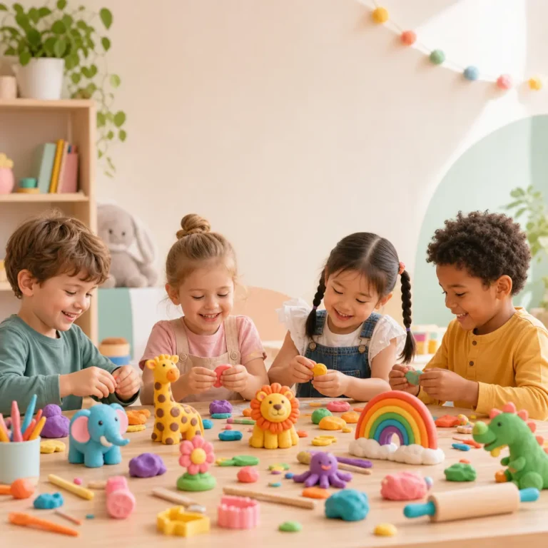 Modeling clay kids creations — 20 simple fun activities, creative play, children art craft laviedebebe.com