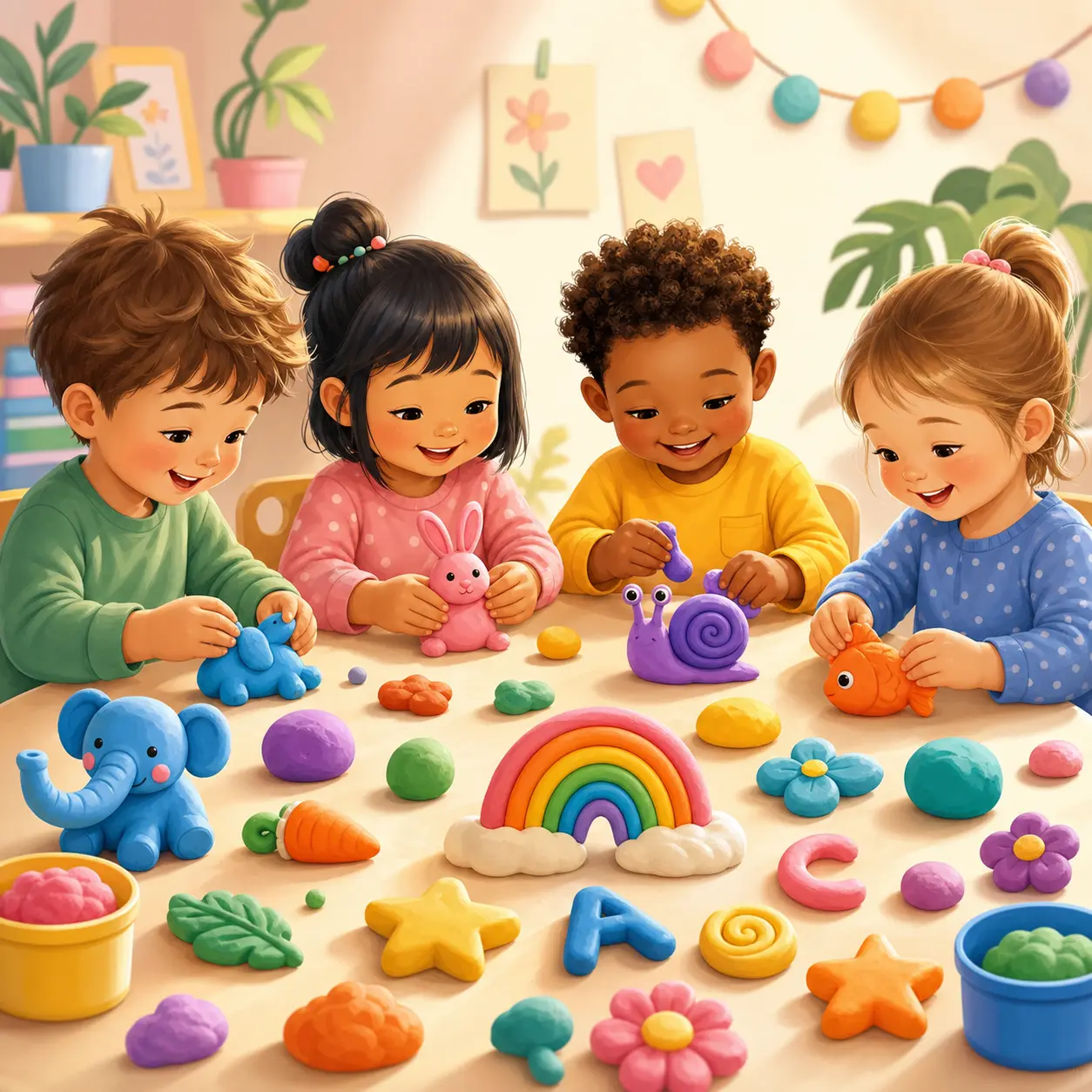 Pâte à modeler : 20 créations simples et ludiques pour amuser les enfants