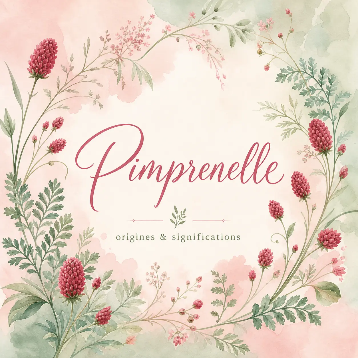 À la découverte du prénom unique Pimprenelle : origines et significations