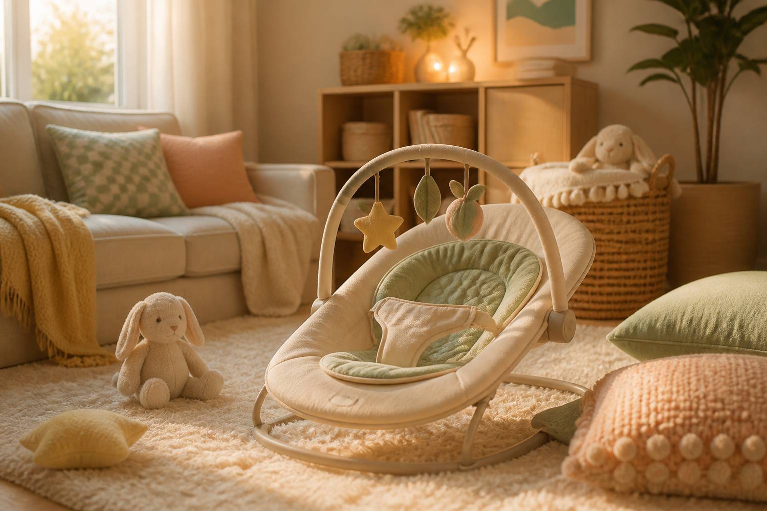 Baby bouncer: what is the ideal age to start and until when to use it?